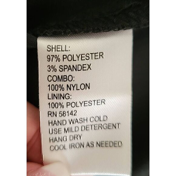 London Times Dark Pink & Black Abstract Lace Top Color Block Short Dress NEW - Picture 10 of 11